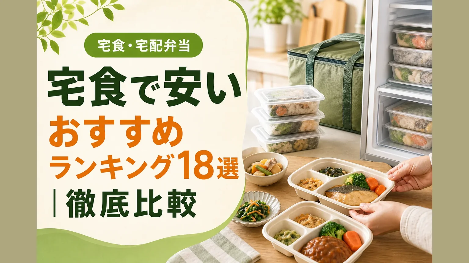 安い宅食サービスおすすめランキング18選【2026年最新】